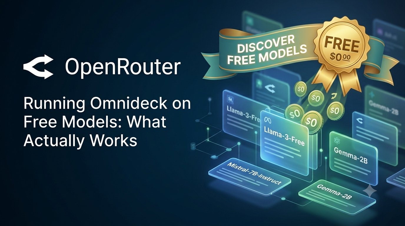 Running Omnideck on Free Models: What Actually Works