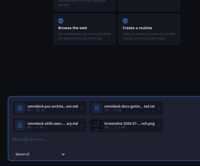 Multi-file support for conversations