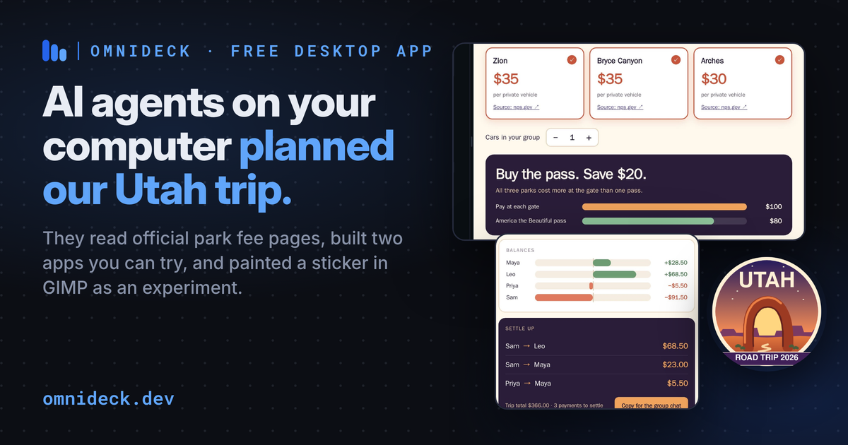 AI Agents on Your Computer Planned Our Utah Trip